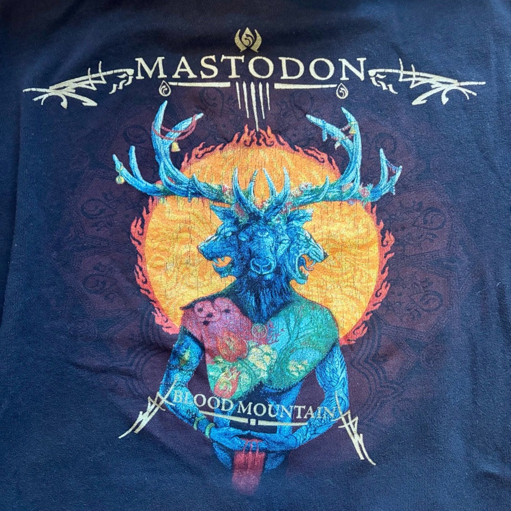 2006 Mastodon Blood Mountain Men’s Black Zip Up Small Hoodie
